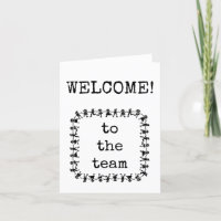 Willkommen auf der Team New Employee Card