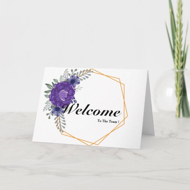 Willkommen auf der Teamkarte Karte (Vorderseite)