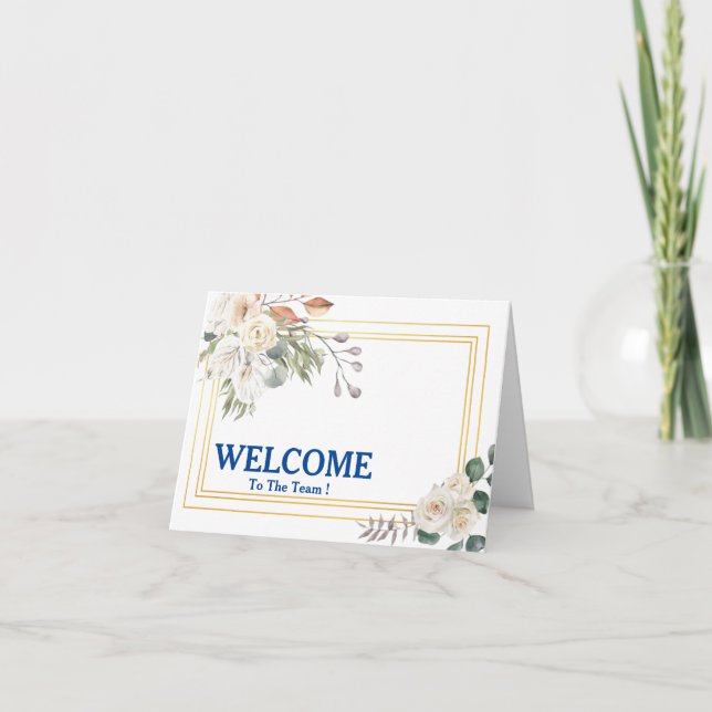 Willkommen auf der Teamkarte Karte (Vorderseite)