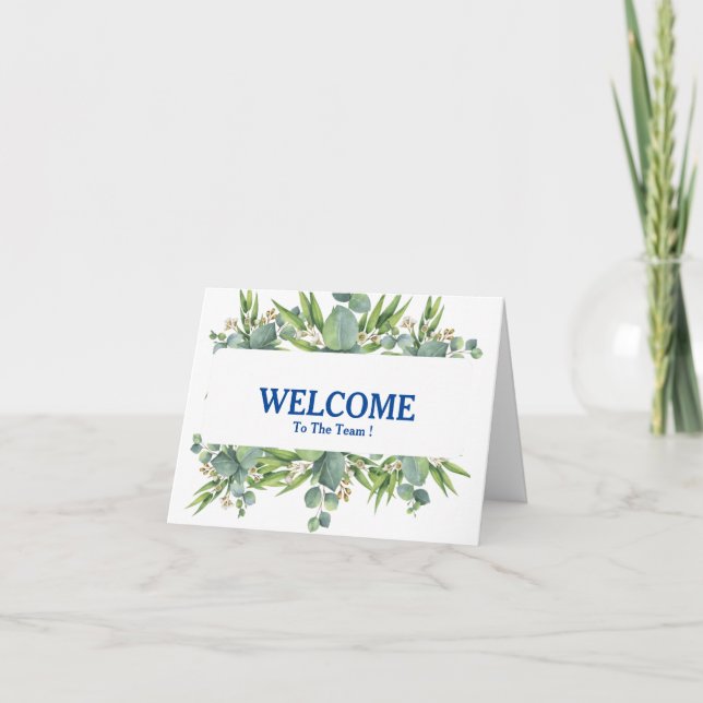 Willkommen auf der Teamkarte Karte (Vorderseite)