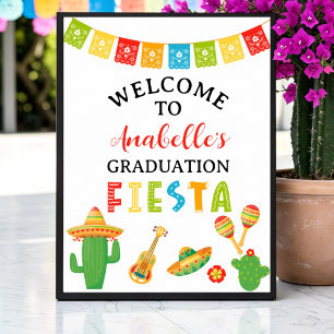 Willkommen auf Ihrer Mexikanischen Fiesta-Abschlus Poster