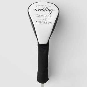 Willkommen auf unserer Hochzeit Golf Headcover