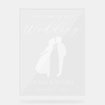 Willkommen auf unserer Hochzeit Moderne Schrift