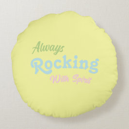 Willkommen auf unserer Terrasse / Immer / Ostern / Rundes Kissen