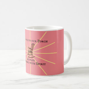 Willkommen auf unserer Terrasse Korallen Kaffeetasse