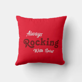 Willkommen auf unserer Veranda / immer / rot / Kissen