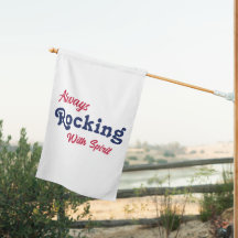 Willkommen auf unserer Veranda / immer / rot weiß 