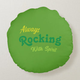 Willkommen auf unserer Veranda / Immer / St Patric Rundes Kissen