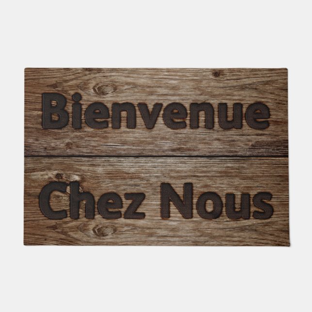 Willkommen auf unserer Zuhause Doormat Fußmatte (Vorderseite)