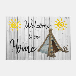 Willkommen auf unserer Zuhause Fußmatte