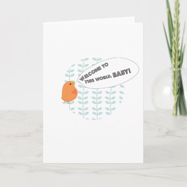 Willkommen Baby! Ankündigung (Vorderseite)