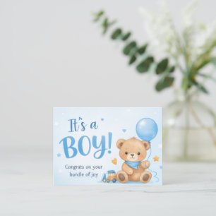 Willkommen Baby Boy – Ein Bündel Freude Mitteilungskarte