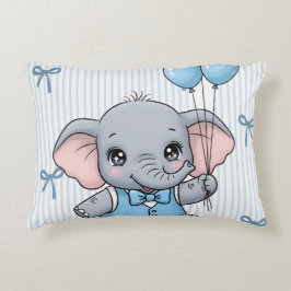 Willkommen Baby Boy Elefant Dusche Tag Dekokissen