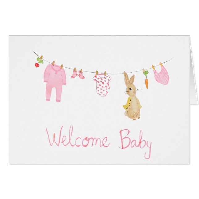 Willkommen Baby Mädchen BESSER (Vorderseite (Horizontal))