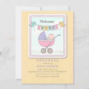 Willkommen Baby Shower Einladung