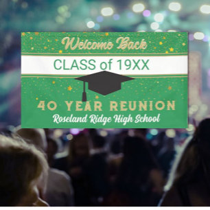 Willkommen Back 40-jähriges Wiedersehen-Banner Banner