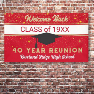 Willkommen Back 40-jähriges Wiedersehen-Banner Banner