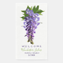 Willkommen Beautiful Wisteria Blume Individuelle N Serviette