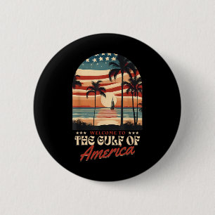 Willkommen bei Amerikas Gulf Vintage Beach USA-Fla Button