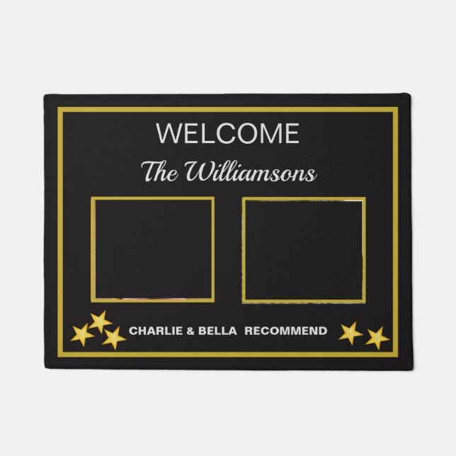 Willkommen bei benutzerdefinierten Foto-Pets  Fußmatte (Vorderseite)