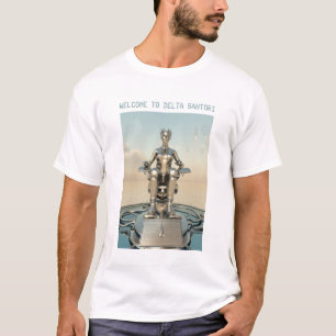 Willkommen bei Delta Santori. Futuristischer Weltr T-Shirt