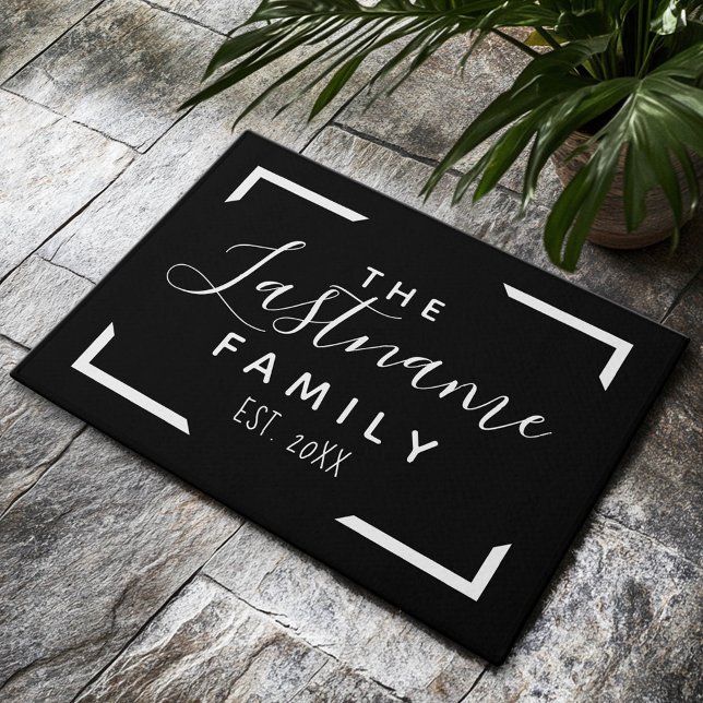 Willkommen bei der benutzerdefinierten Familie - K Fußmatte (Custom Welcome Mat)