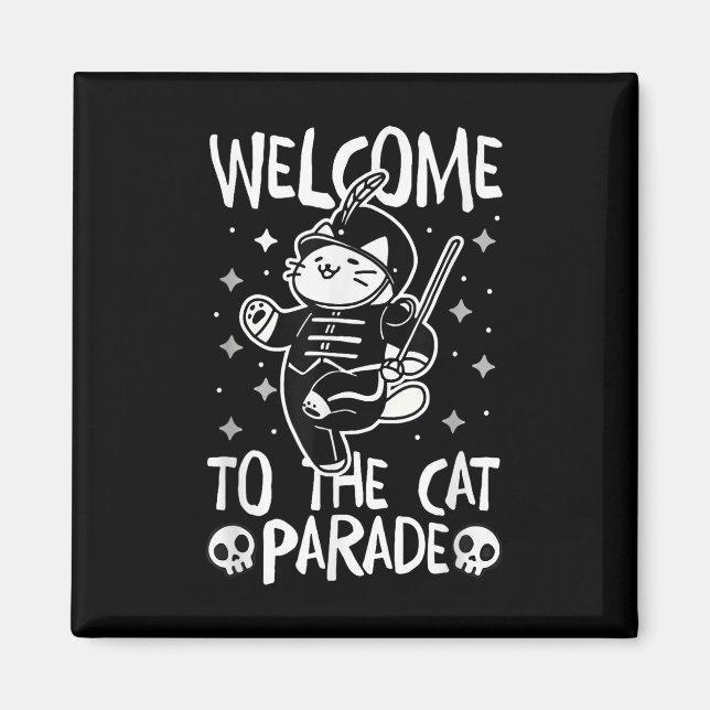 Willkommen bei der Cat-Parade Magnet (Vorne)
