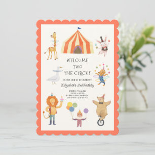 Willkommen bei der Circus Baby Shower Einladung