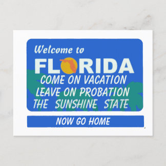 Willkommen bei der Ferienwohnung in Florida Postkarte