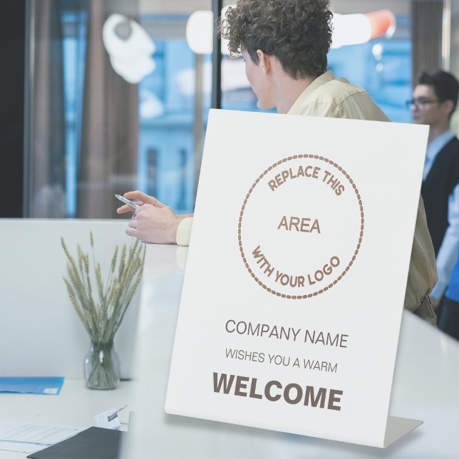 Willkommen bei der Firma oder der Veranstaltung Ih Sockelschild (Von Creator hochgeladen)