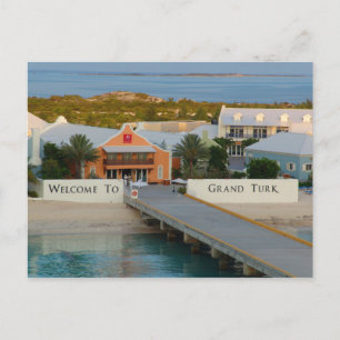 Willkommen bei der Grand Turk Postcard Postkarte