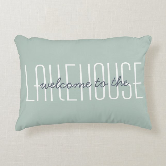 Willkommen bei der grünen Wohngestaltung des Lakeh Dekokissen (Vorderseite)