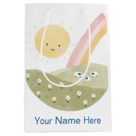 Willkommen bei der Herde Baby Shower Aquarell Mittlere Geschenktüte