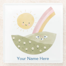 Willkommen bei der Herde Baby Shower Glasuntersetzer