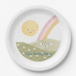 Willkommen bei der Herde Baby Shower Papier Servie Pappteller