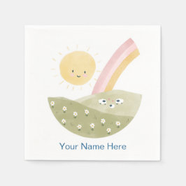 Willkommen bei der Herde Baby Shower Papier Servie Serviette