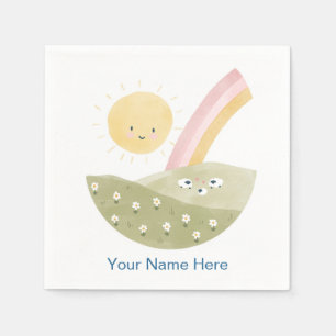 Willkommen bei der Herde Baby Shower Papier Servie Serviette