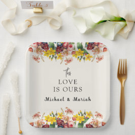 Willkommen bei der Hochzeit | Begrüßung Pappteller