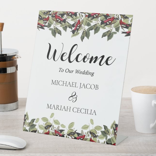 Willkommen bei der Hochzeit | Begrüßung Sockelschild (In Situ)