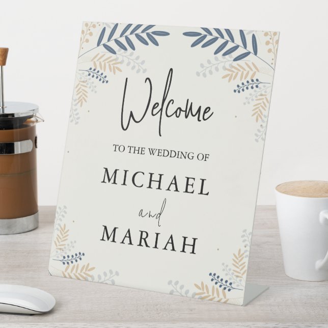 Willkommen bei der Hochzeit | Begrüßung Sockelschild (In Situ)