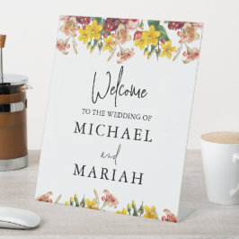 Willkommen bei der Hochzeit | Begrüßung Sockelschild