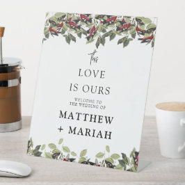 Willkommen bei der Hochzeit | Begrüßung Sockelschild