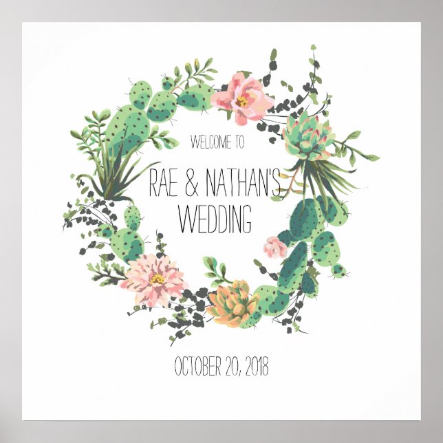 Willkommen bei der Hochzeit Poster (Vorne)