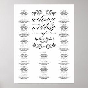 Willkommen bei der Hochzeit - Sitzplan N.2 Poster
