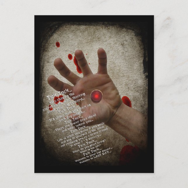 Willkommen bei der letzten Postkarte (Vorderseite)