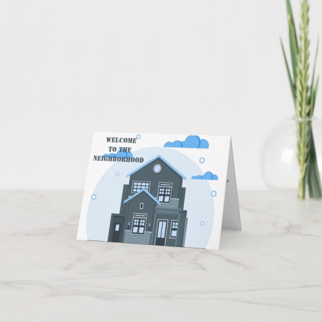 Willkommen bei der Nachbarschaftsgrüße-Karte Karte (Vorderseite)