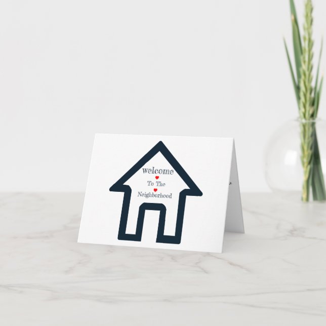 Willkommen bei der Nachbarschaftsgrüße-Karte Karte (Vorderseite)