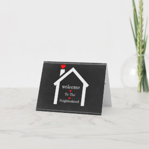 Willkommen bei der Nachbarschaftsgrüße-Karte Karte