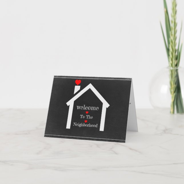 Willkommen bei der Nachbarschaftsgrüße-Karte Karte (Vorderseite)