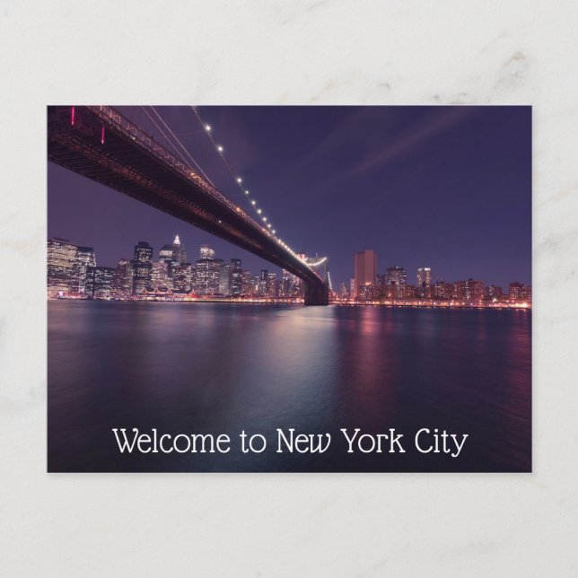 Willkommen bei der New York City Postcard Postkarte (Vorderseite)